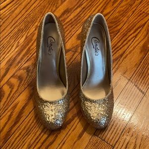Gold Sparkle Heels